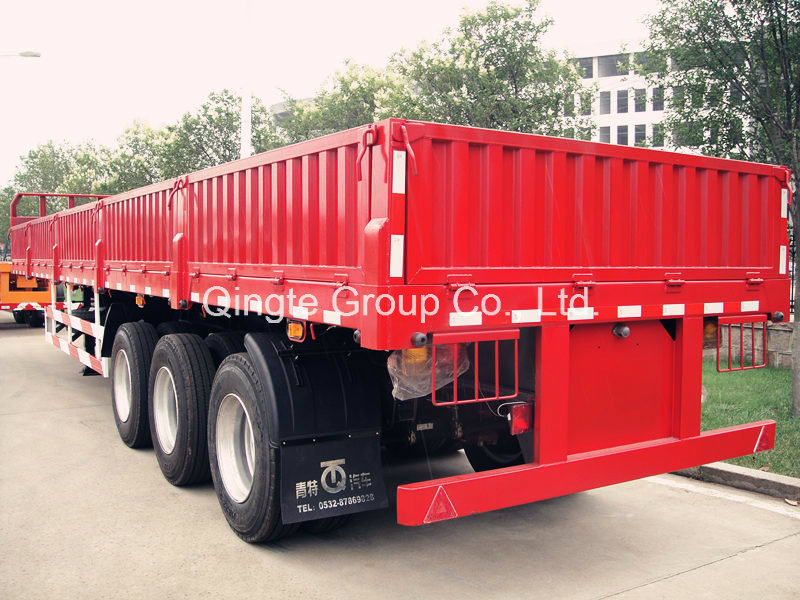Transportation Semi Trailer, with Barrier, 3 Axles (QDT9401)