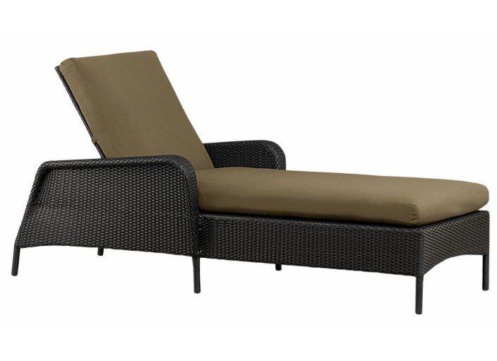 Wicker Chaise Lounger with Aluminum Tube - L0024