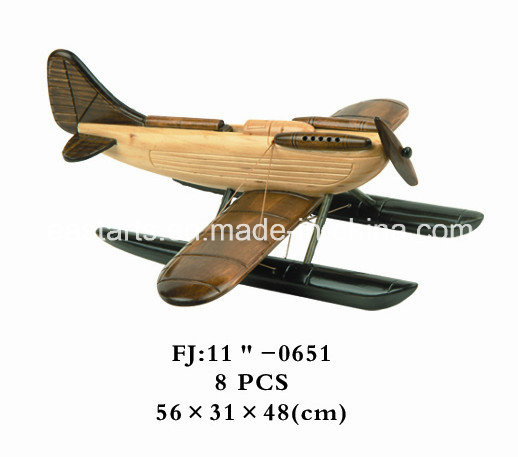 Wooden Toy Plane Model for Adults and Kids