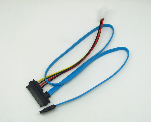 SAS 29 Pin to SATA Cable with LP4 Power