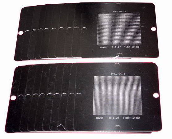 110PCS BGA Reballing Stencil Templates 90x90
