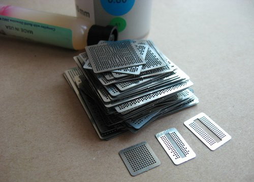 518pcs BGA Reballing Stencil Templates Heat Directly